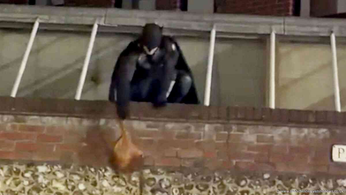 Man dressed as Batman pursues suspected handbag thief through Norwich city centre