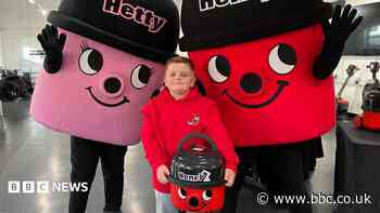 Henry superfan, 8, shows off vacuum collection