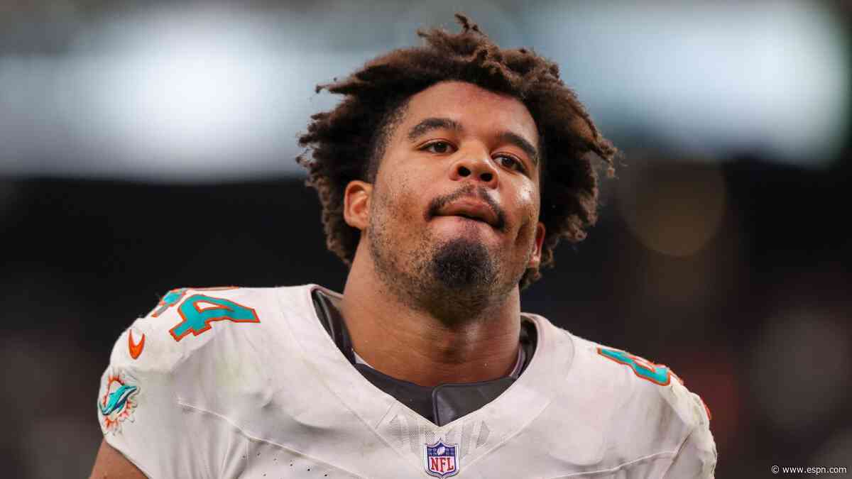Fins DE Robinson clears concussion protocol, will wear Guardian Cap