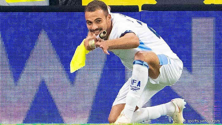 Israel player sent off for celebration mimicking gun