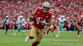 NFL fans fume at 'no fun league' after 49ers star is handed huge fine for alcohol-themed celebration... as he insists: 'I don't even drink beer'
