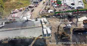 24 Pictures as demolition of Gateshead flyover reaches final stages