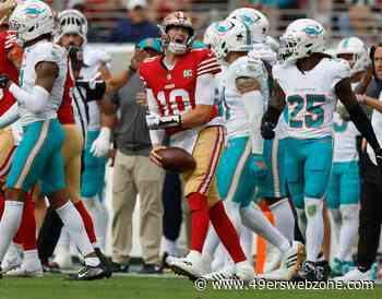 49ers' GM John Lynch not promoting Mac Jones as trade bait, yet