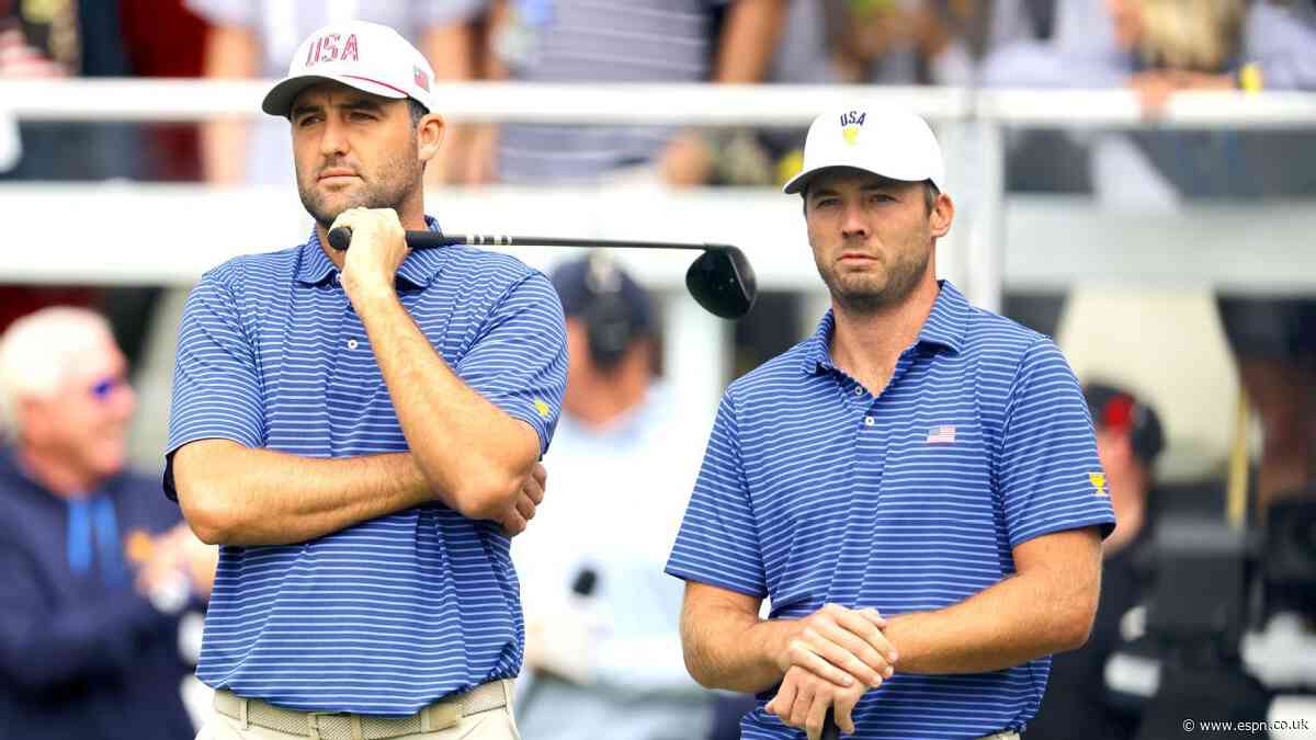 Scheffler, Burns team for elusive win; U.S. up 1 at Presidents Cup