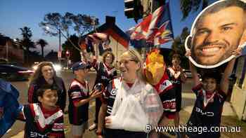 ‘Wouldn’t miss it for the world’: Roosters fans ready themselves for must-win final