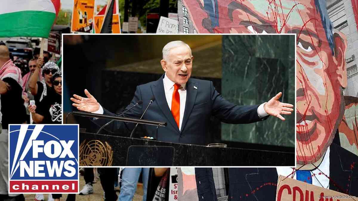 UN CLASH: Netanyahu slams Mamdani in speech against backdrop of protests