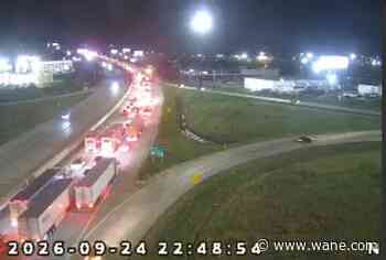 Crash on I-69 injures at least 1, stops traffic north of Lima Road