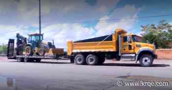 City of Albuquerque and Bernalillo County work to repair roads after recent storms