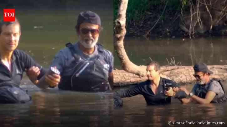 When Rajinikanth walked through crocodile-infested lake with Bear Grylls
