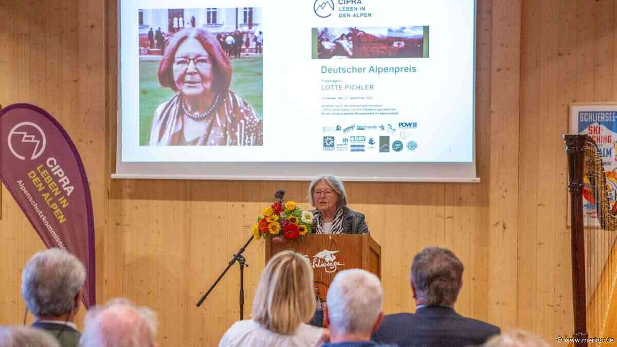 70 Jahre Alpenschutz: 90-jährige Bayrischzellerin erhält CIPRA-Preis für Lebenswerk