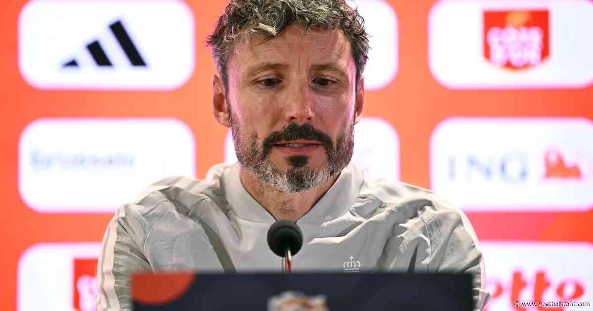Dit wordt de eerste opstelling van Mark Van Bommel bij Rode Duivels