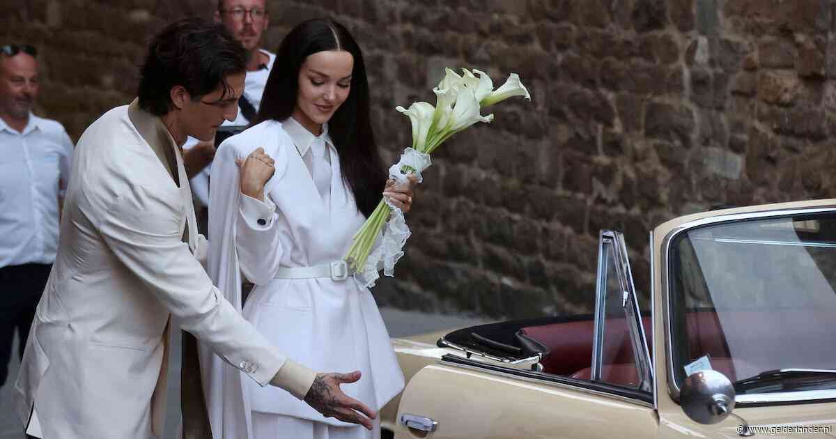 Actrice Dove Cameron en Måneskin-frontman Damiano David getrouwd in Italië