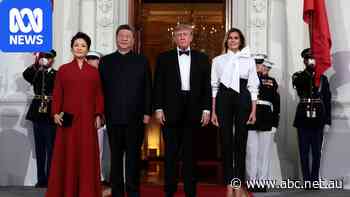 Pomp and ceremony mask tensions as Trump hosts Xi at White House — as it happened