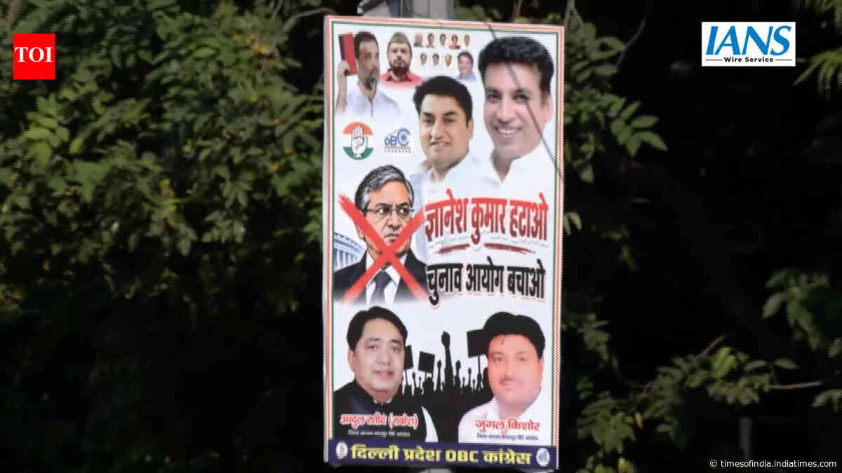 'Gyanesh Kumar hatao, EC bachao': Congress puts up posters targeting CEC in Delhi