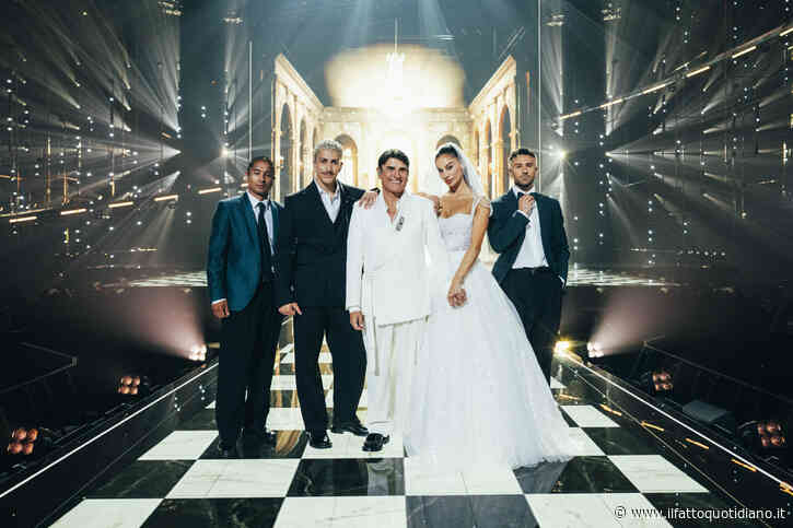 Da Eurovision all’asta per 20mila euro: l’abito da sposa tricolore di Francesca Tocca venduto per beneficenza, il gesto di Sal Da Vinci per le vittime di malasanità