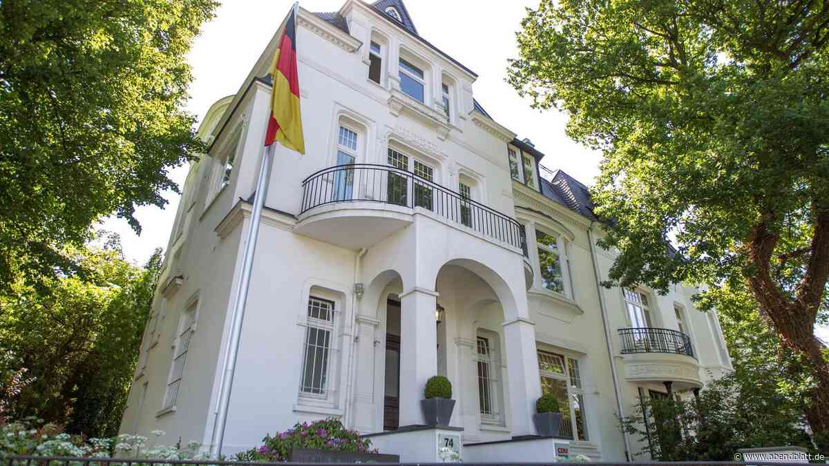 CDU erwägt Verkauf ihrer Stadtvilla am Leinpfad nach – wegen teurer Sanierung