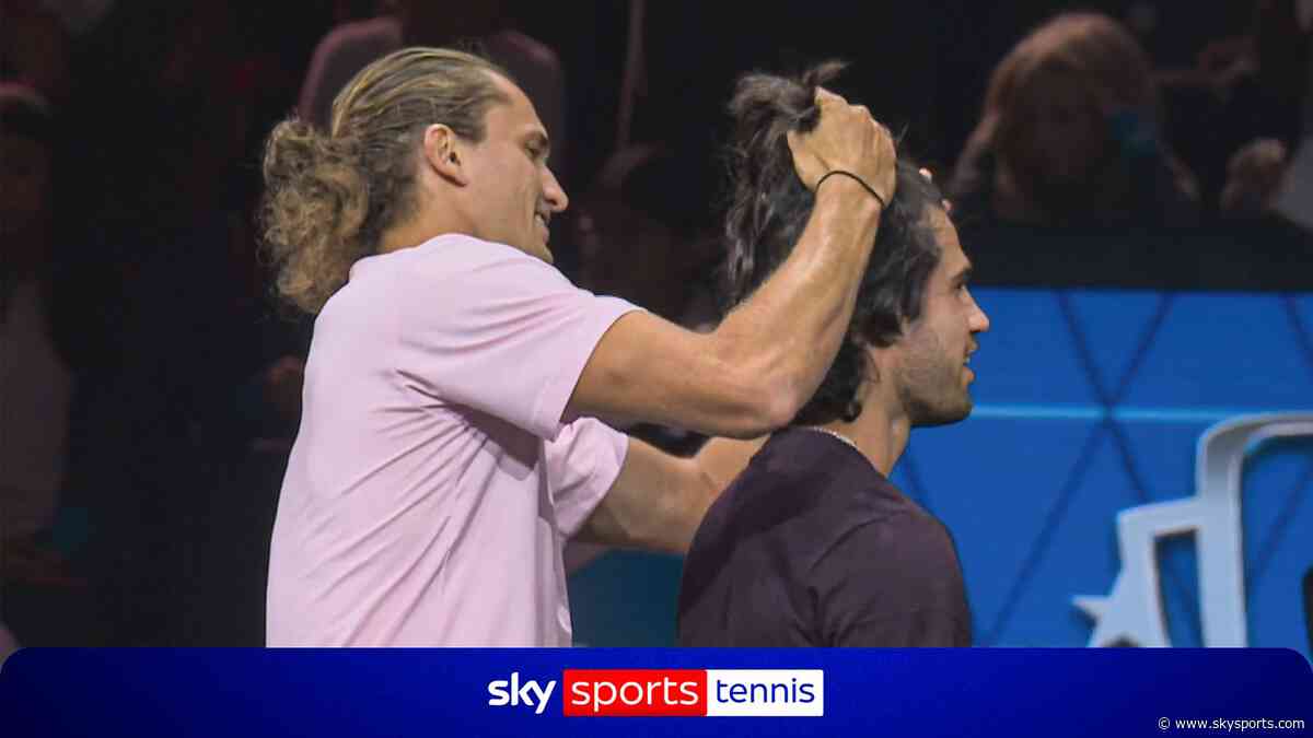 Future career as a barber? Hilarious moment Zverev helped style Alcaraz's hair!