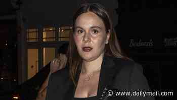 Pregnant Holly Ramsay wears black dress with thigh-split as she makes solo appearance at Valentino Beauty party