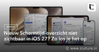 Nieuw Schermtijd-overzicht niet zichtbaar in iOS 27? Zo los je het op