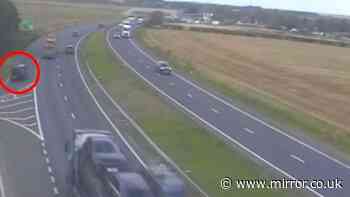 Teen girl fights for life after her car collided with HGV as she joined A1