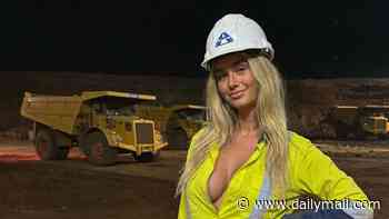 She posed bra-less at mine sites, watched the footy and sold racy videos - but Australia's 'glam FIFO tradie' was even more AI fake than your regular pumped-up influencer