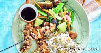 Wat Eten We Vandaag: Teriyaki-honingkipspiesjes met groenteroerbak