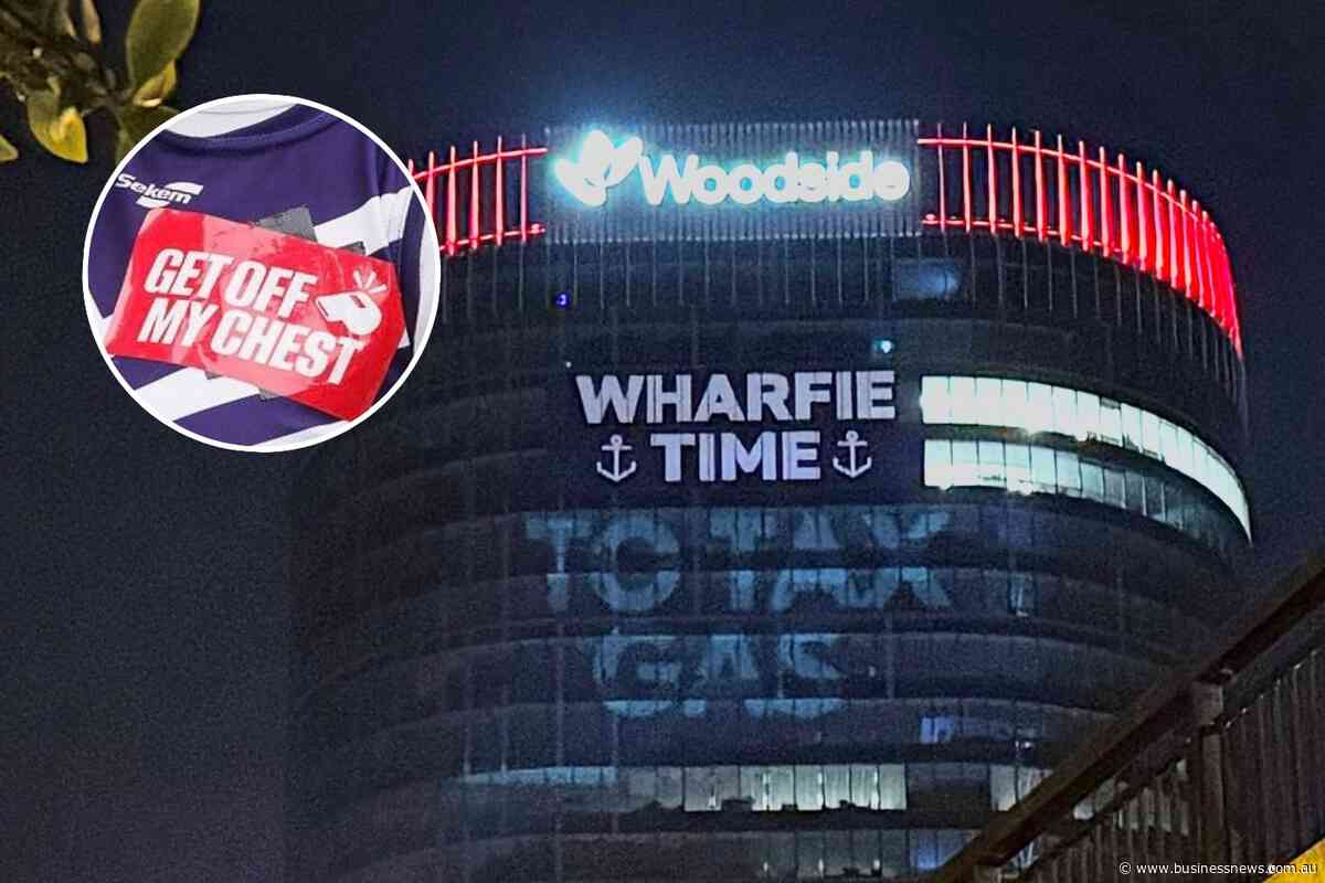‘Get off my chest’: Anti-Woodside logo protest gains traction