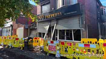North East pizza shop closed after seven-hour fire vows to 'come back stronger'
