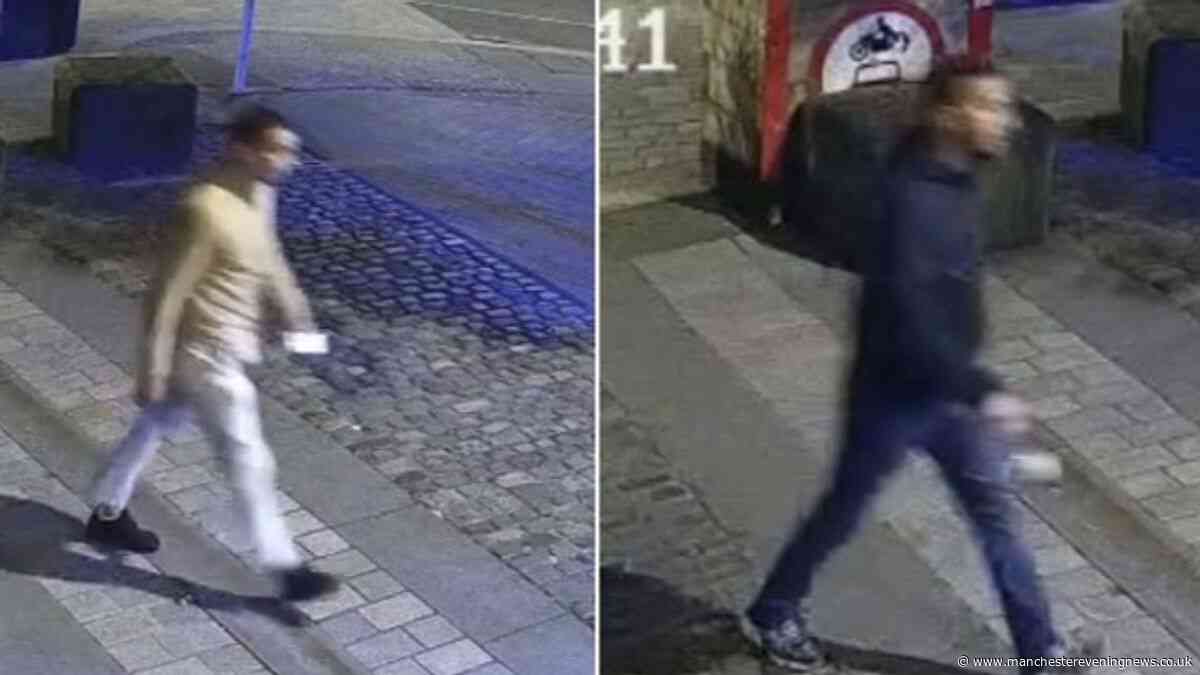 Police want to speak to these two men after Ancoats robbery