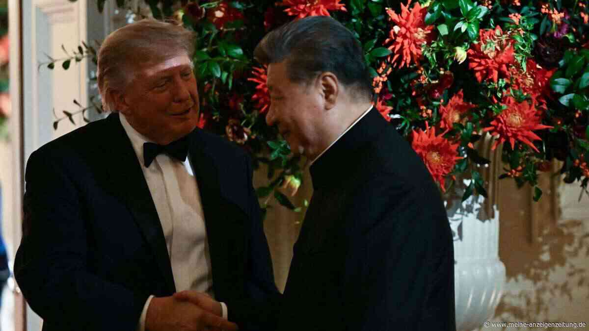 Donald Trump macht im Weißen Haus Witze über Joe Biden – und Xi Jinping lacht