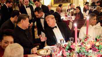 Wolfsbarsch und Baby-Pak-Choi: Auch beim Staatsbankett versucht Trump, Xis Geschmack zu treffen