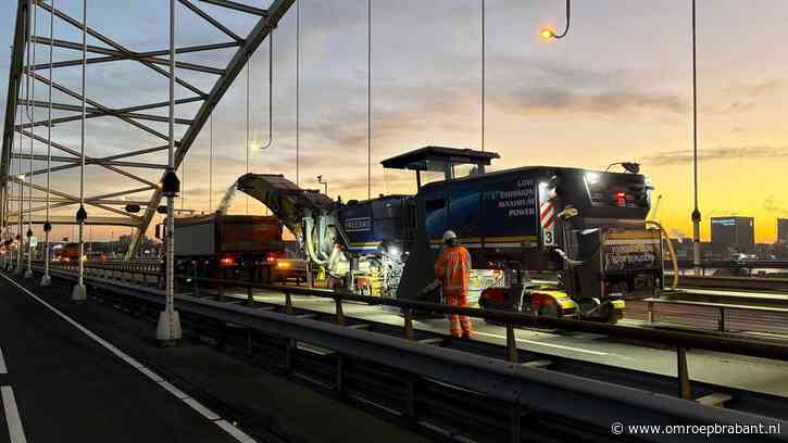 Vrachtwagenverbod op Merwedebrug geldt tot zeker einde van het jaar