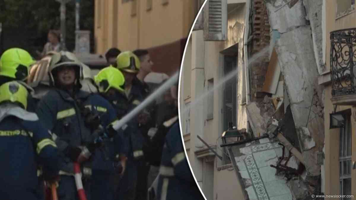 Gebouw stort in na explosie in het centrum van Athene: zeker één gewonde
