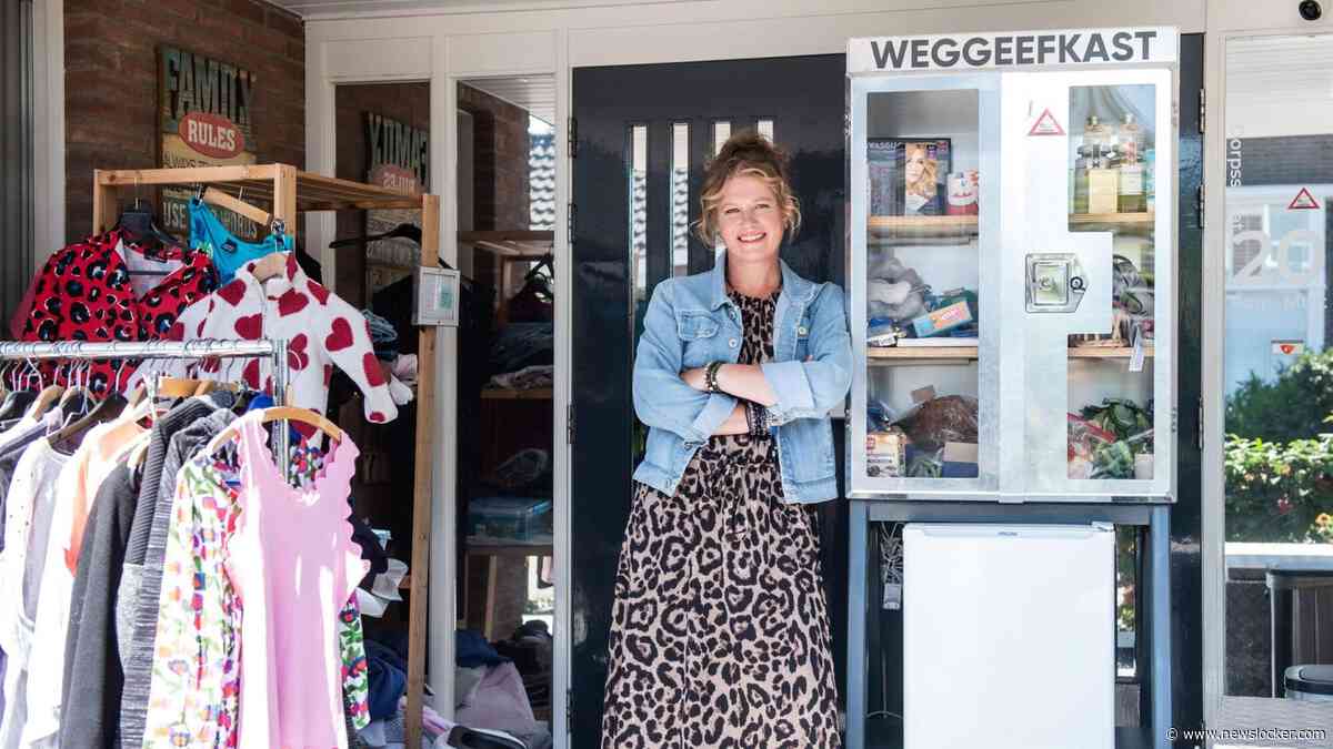 Mariëlle (46) kreeg klacht over haar weggeefkast: ’Ik moet nu een vergunning aanvragen’