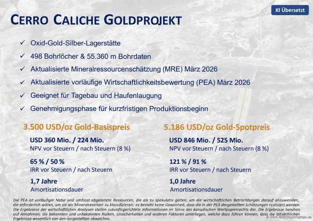 Goldprojekt Fläche 6-mal größer: Jetzt geht die Suche nach mehr Gold richtig los!