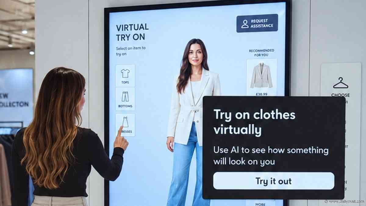 Try before you buy! Tesco is testing virtual tech that lets you see what F&F clothes look like on you