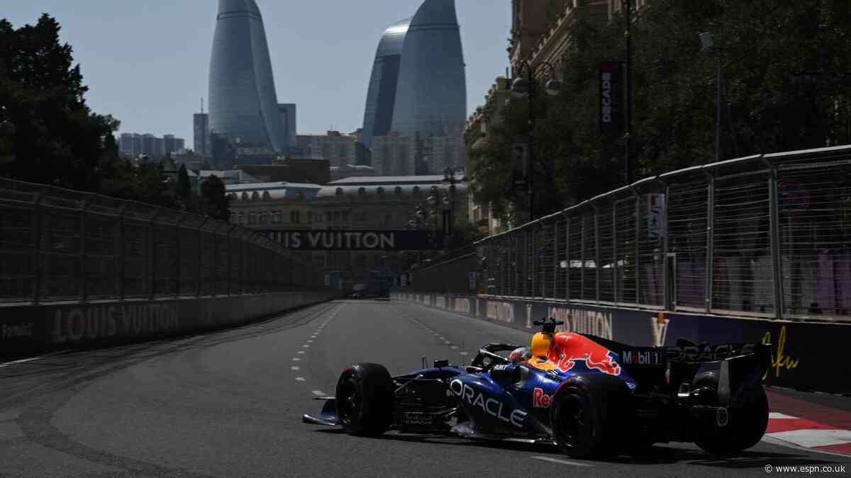 Verstappen sets pace in FP3 in Baku, Russell 2nd