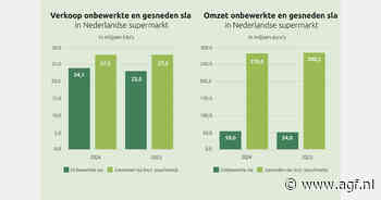 Meer gesneden dan onbewerkte sla verkocht in Nederlandse supermarkt