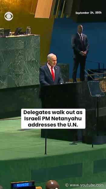 Delegates walk out as Israeli Prime Minister Netanyahu addresses U.N. #shorts