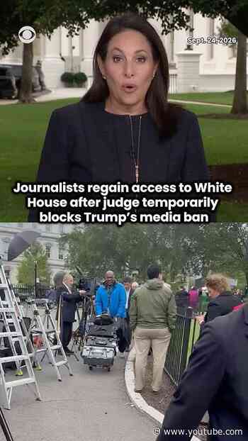 Journalists from CNN, MS NOW and Politico regain White House access after judge's ruling #shorts