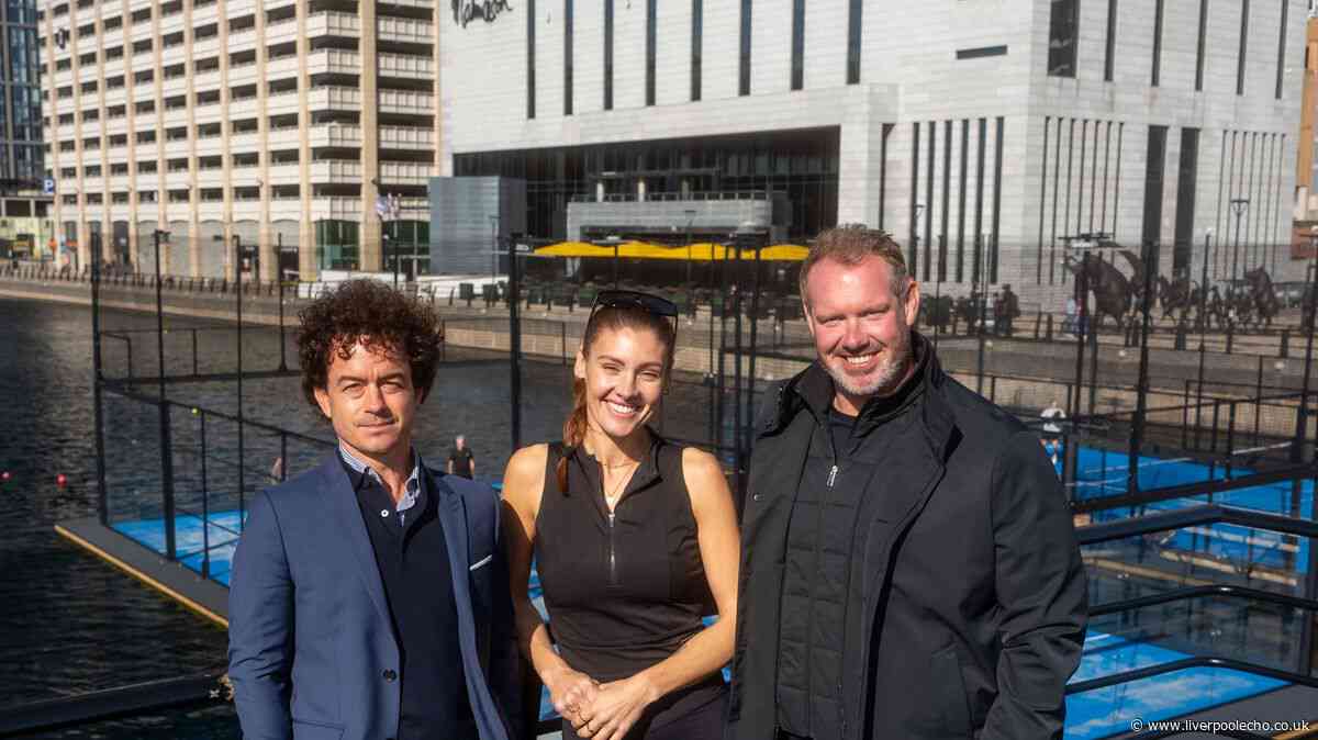 £55 sessions as Liverpool's floating padel courts finally open