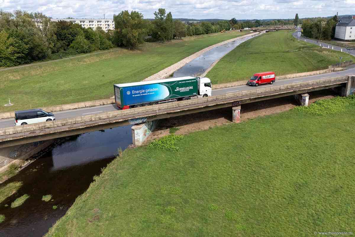 Flutrinnenbrücke Glauchau: B 175 muss gesperrt werden