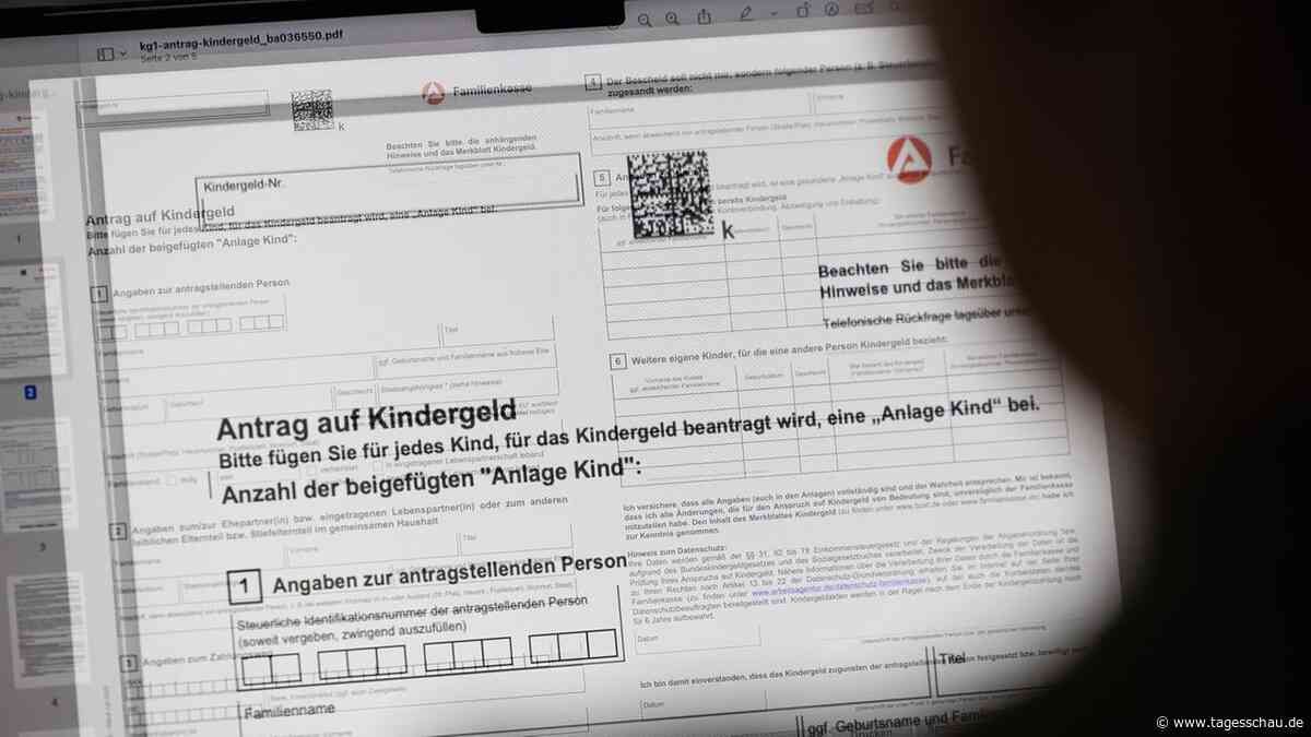 Kindergeld soll von 2027 an ohne Antrag ausgezahlt werden