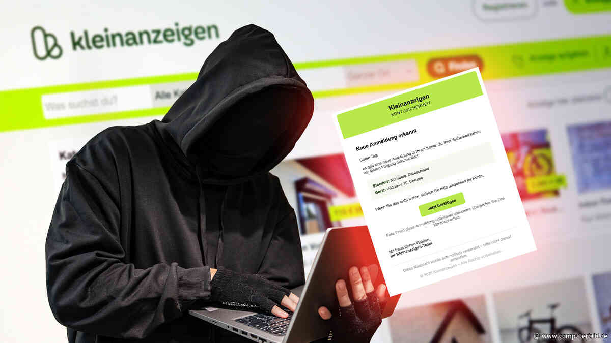 Fiese Kleinanzeigen-Mail will Ihr Konto stehlen