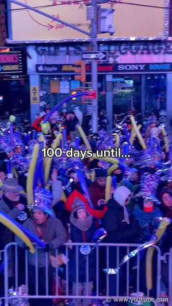 100 DAYS away until New Year’s Day! 🥳🪩 #TimesSquare #NYE #NYE2027 #NewYears #NewYearsEve