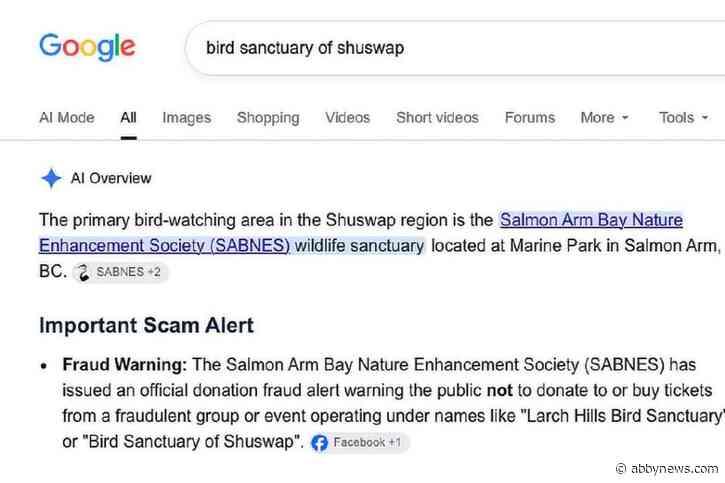 ‘Earmarks of a scam:’ Shuswap Bird society goes dark after RCMP raises concerns