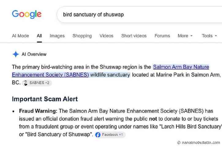 ‘Earmarks of a scam:’ Shuswap Bird society goes dark after RCMP raises concerns