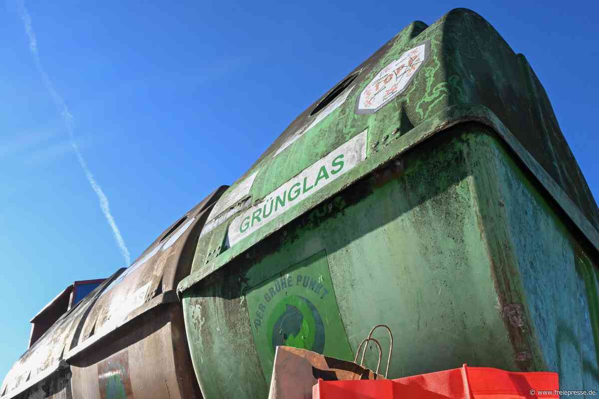 Altglascontainer in Plauen vorübergehend verlegt