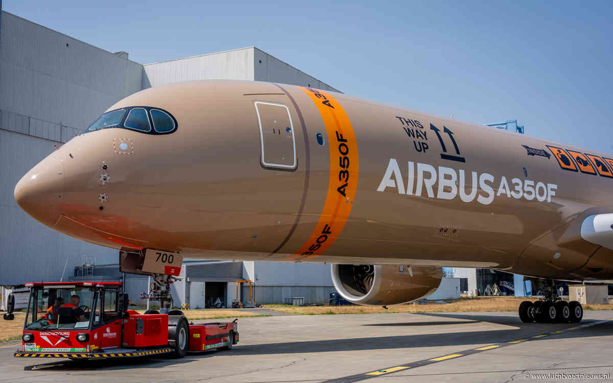 Airbus zendt luchtdoop nieuwe A350F volgende week live uit