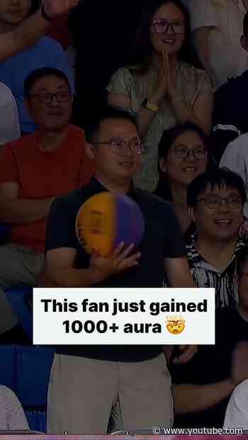 Bro just unlocked MAX AURA 🤯 #FIBAWC